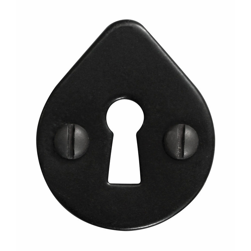 Stonebridge - Oval Uncovered Escutcheon Armor Coat ® Flat Black - FB115 - Choice Handles