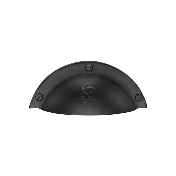 Matt Black Rustic Iron Traditional Cabinet Drawer Pull - FB1700 - Choice Handles