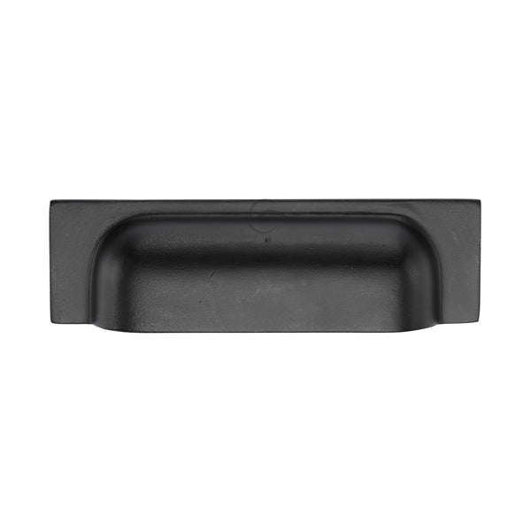 Matt Black Rustic Iron Cabinet Pull Military Design 76/96mm
 - FB1720 76-96 - Choice Handles