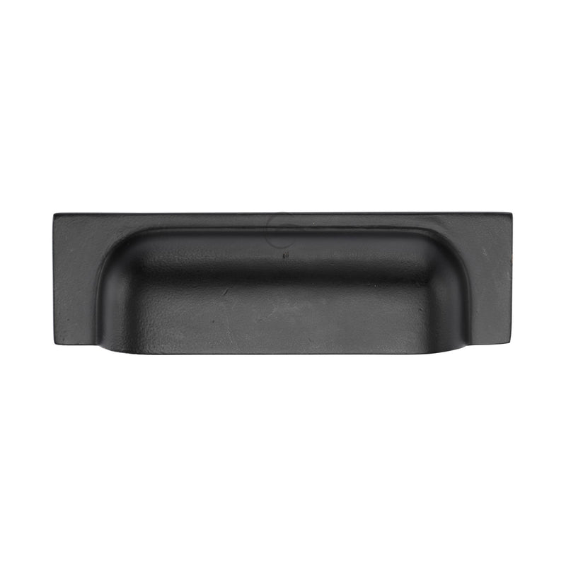 Matt Black Rustic Iron Cabinet Pull Military Design 76/96mm
 - FB1720 76-96 - Choice Handles