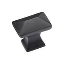 Matt Black Rustic Iron Cabinet Knob Pyramid Design 35mm - FB2232 - Choice Handles