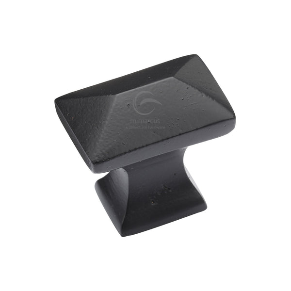 Matt Black Rustic Iron Cabinet Knob Pyramid Design 35mm - FB2232 - Choice Handles