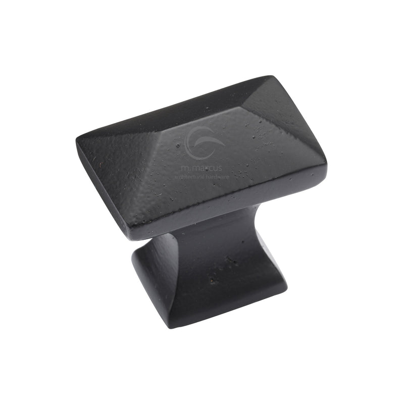 Matt Black Rustic Iron Cabinet Knob Pyramid Design 35mm - FB2232 - Choice Handles