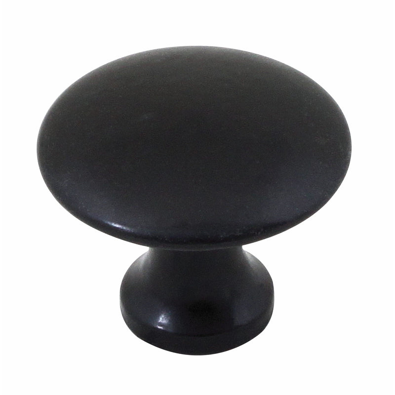 Stonebridge - Ashton Armor Coat ® Flat Black Cupboard Knob (30mm ø) - FB300 - Choice Handles