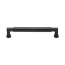 Matt Black Rustic Iron Cabinet Pull Bauhaus Design 160mm CTC - FB3312 160 - Choice Handles