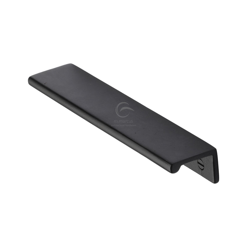 Matt Black Rustic Iron Edge Cabinet Pull 152mm - FB3384 152 - Choice Handles