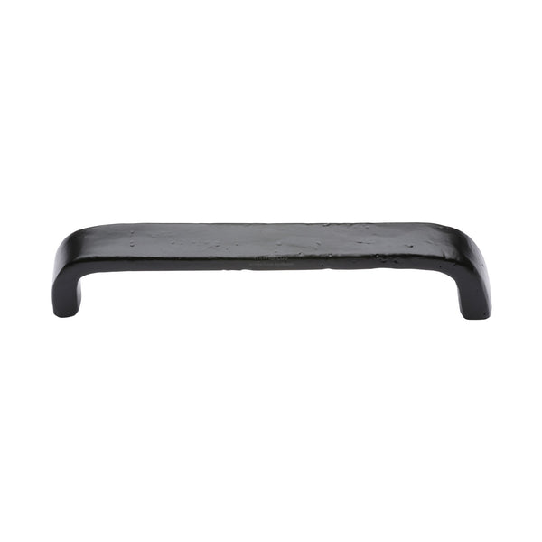 Matt Black Rustic Iron Cabinet Pull D Type 160mm CTC - FB341 160 - Choice Handles