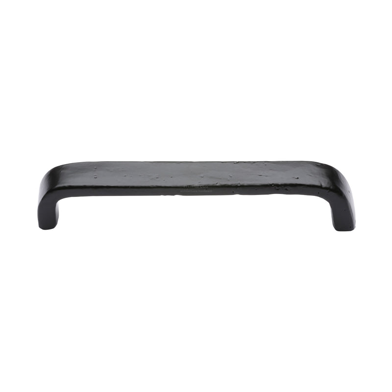 Matt Black Rustic Iron Cabinet Pull D Type 160mm CTC - FB341 160 - Choice Handles