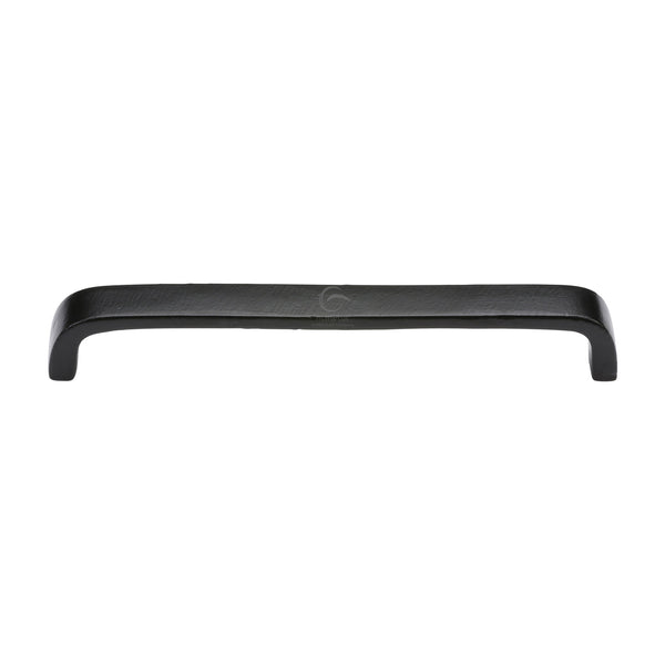 Matt Black Rustic Iron Cabinet Pull D Type 192mm CTC - FB341 192 - Choice Handles