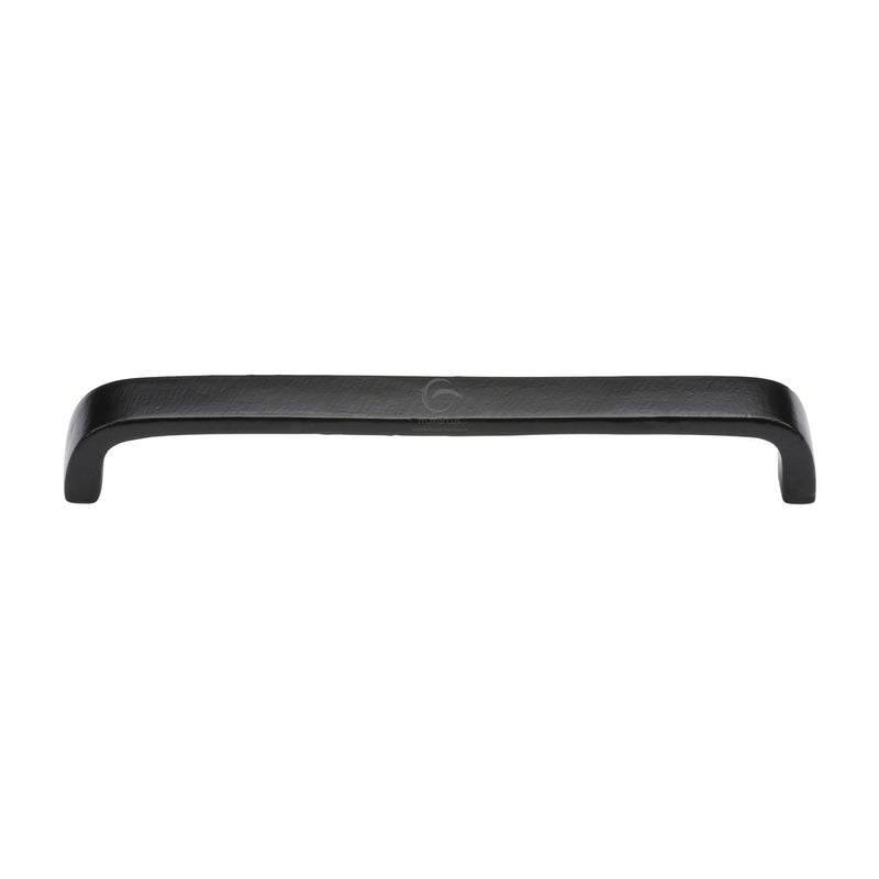 Matt Black Rustic Iron Cabinet Pull D Type 192mm CTC - FB341 192 - Choice Handles