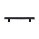 Matt Black Rustic Iron Cabinet Pull Textured Design 128mm CTC - FB3425 128 - Choice Handles