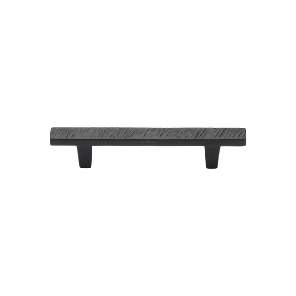 Matt Black Rustic Iron Cabinet Pull Textured Design 96mm CTC - FB3425 96 - Choice Handles