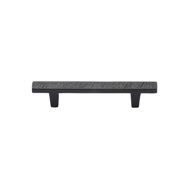 Matt Black Rustic Iron Cabinet Pull Textured Design 96mm CTC - FB3425 96 - Choice Handles