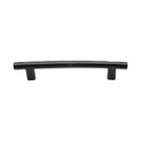 Matt Black Rustic Iron Cabinet Pull Round Bar Design 160mm CTC - FB361 160 - Choice Handles