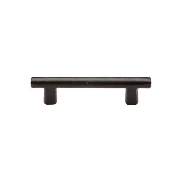 The Cabinet Pull Round Bar Design 96mm Black Iron - FB361 96 - Choice Handles