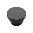 Matt Black Rustic Iron Cabinet Knob Round Stepped Design 32mm - FB3624 32 - Choice Handles