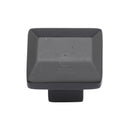 Matt Black Rustic Iron Cabinet Knob Trapezoid Design 32mm - FB3625 - Choice Handles