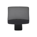 Matt Black Rustic Iron Cabinet Knob Square Convex Design 32mm - FB3678 32 - Choice Handles