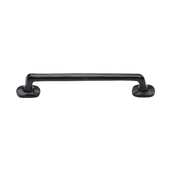 Matt Black Rustic Iron Cabinet Pull Traditional Design 160mm CTC - FB376 160 - Choice Handles