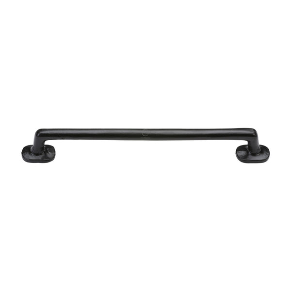 Matt Black Rustic Iron Cabinet Pull Traditional Design 192mm CTC - FB376 192 - Choice Handles