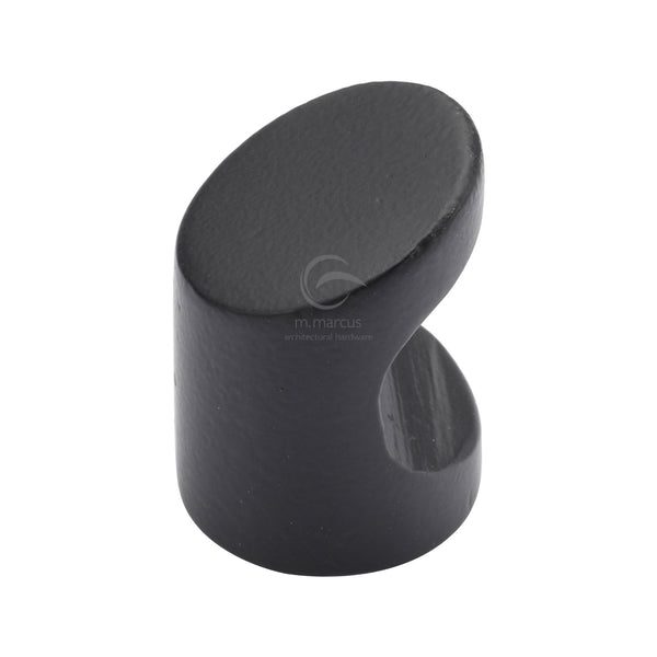 Matt Black Rustic Iron Cabinet Knob Stick Design 20mm - FB385 - Choice Handles