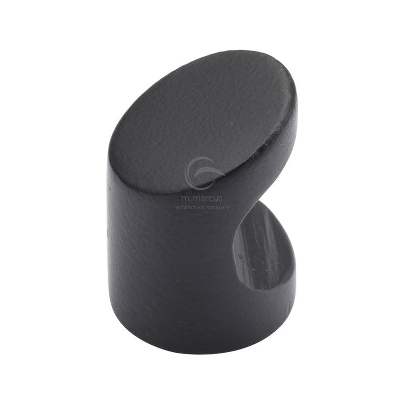 Matt Black Rustic Iron Cabinet Knob Stick Design 20mm - FB385 - Choice Handles