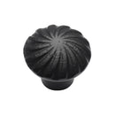 Matt Black Rustic Iron Cabinet Knob Wheel Design 32mm - FB3891 32 - Choice Handles