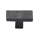 Matt Black Rustic Iron Cabinet Knob Textured Design 41mm - FB3896 - Choice Handles