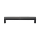 Matt Black Rustic Iron Cabinet Pull Wide Urban Design 160mm CTC - FB4338 160 - Choice Handles