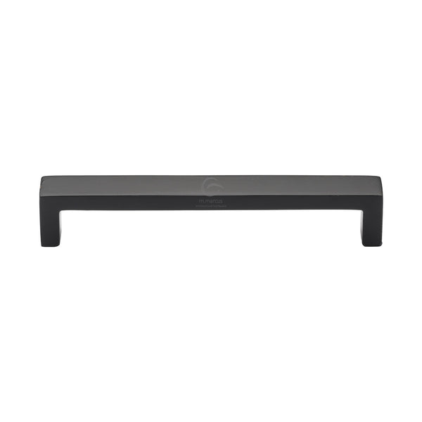 Matt Black Rustic Iron Cabinet Pull Wide Urban Design 160mm CTC - FB4338 160 - Choice Handles