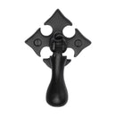 Matt Black Rustic Iron Fleur-De-Lys Cabinet Drop Pull - FB6261 - Choice Handles