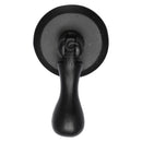 Matt Black Rustic Iron Cabinet Drop Pull On Round Plate - FB6264 - Choice Handles