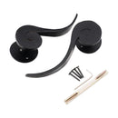 Spira Brass - Ferro Lever on Rose - Matt Black - FC101 - Choice Handles