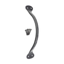 Spira Brass - Hammered Pull Handle Large  - Matt Black - FC230 - Choice Handles
