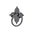 Spira Brass - Floret Ring Drop Pull  - Matt Black - FC251 - Choice Handles