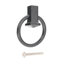 Spira Brass - Quadrate Ring Drop Pull  - Matt Black - FC252 - Choice Handles