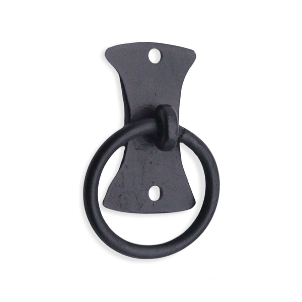 Spira Brass - Flutur Ring Drop Pull  - Matt Black - FC256 - Choice Handles