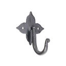 Spira Brass - Floret Coat Hook  - Matt Black - FC832 - Choice Handles