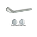 Forme Milly Lever Door Handle on Concealed Round Rose - Satin Chrome/Polished Chrome - FCR158SCPC - Choice Handles