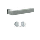 Forme Asti Lever Door Handle on Concealed Square Rose - Satin Chrome/Polished Chrome - FCS255SCPC - Choice Handles