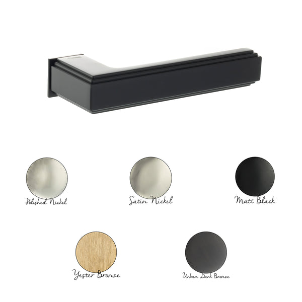 Forme Alila Lever Door Handle on Concealed Square Rose - Satin Nickel - FCS293SN