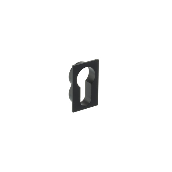 Forme Concealed Rose Euro Escutcheons Square - Matt Black - FCSESCEMB