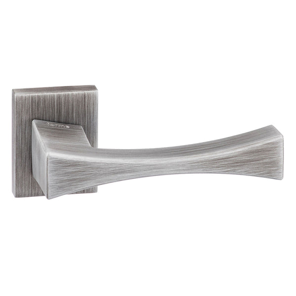 Forme Artemide Lever Door Handle on Minimal Square Rose - Urban Graphite - FMS213UG