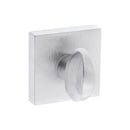 CleanTouch Anti-Bac WC Turn and Release on Minimal Square Rose - Satin Chrome - CTFMSWCSC - Choice Handles