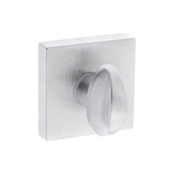 CleanTouch Anti-Bac WC Turn and Release on Minimal Square Rose - Satin Chrome - CTFMSWCSC - Choice Handles