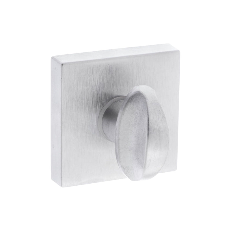 CleanTouch Anti-Bac WC Turn and Release on Minimal Square Rose - Satin Chrome - CTFMSWCSC - Choice Handles