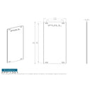 Eurospec - 350 X 75mm - Finger Plate - Pull - Satin Stainless Steel - FPP1351SSS - Choice Handles