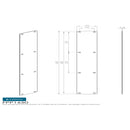 Eurospec - 650 X 75mm - Finger Plate - Plain  - Bright Stainless Steel - FPP1650BSS - Choice Handles