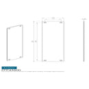 Eurospec - Finger Plate 350 X 75mm - Plain - Satin Anodised Aluminium - FPP43500SAA - Choice Handles