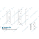 Eurospec - Forend Strike & Fixing Pack - LDB - Radius - Bright Stainless Steel - FSF5012BSS/R - Choice Handles
